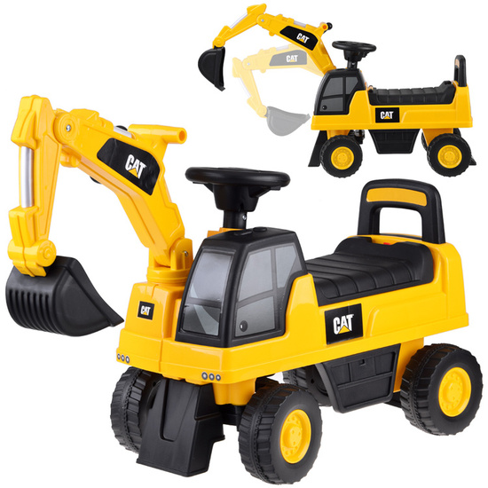 CAT excavator with movable bucket, storage compartment, horn ZA4898