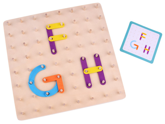 Montessori puzzle wooden colorful sticks ZA4686