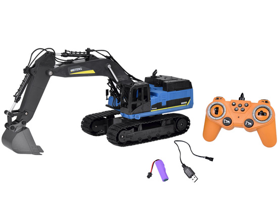 Solid Excavator on tracks effect Smoke Sound LED Light + Remote Control RC0698