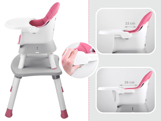 High chair, feeding chair Set 6in1 ZA4142