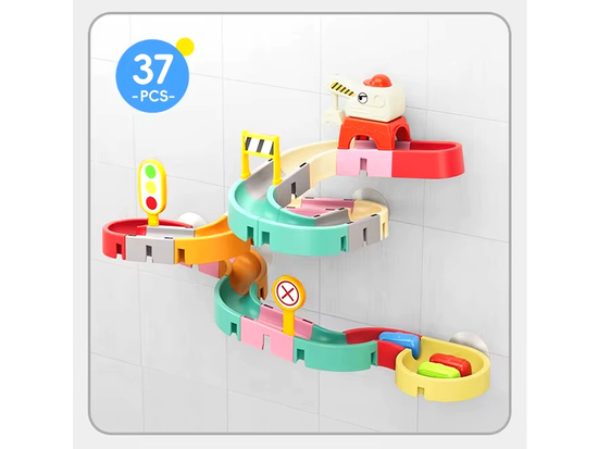 Bath toy slide track for water cars 37pcs ZA5926