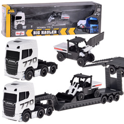 Maisto Licensed Die-Cast Car SCANIA 770S + Trailer Bulldozer ZA5966