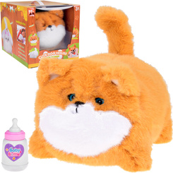 Interactive ginger dog PULPET - barks and moves his eyes records voice + bottle ZA5479