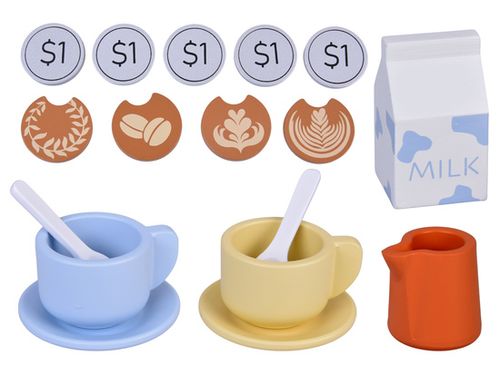 Wooden Coffee Maker – the perfect set for a little barista, 18 pcs ZA5935