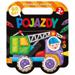 Aksjomat Bip, bip! Pojazdy. Kolorowanka z naklejkami KS0998