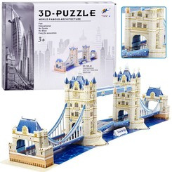 Puzzle 3D Tower Bridge 120-elementów Puzzle przestrzenne Londyn ZA5399