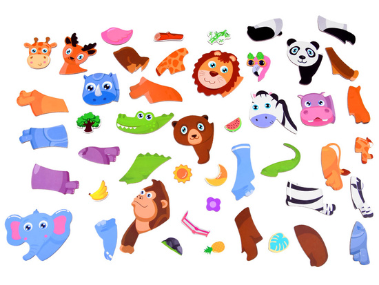 Magnetic puzzle book ANIMALS ZOO ZA3768