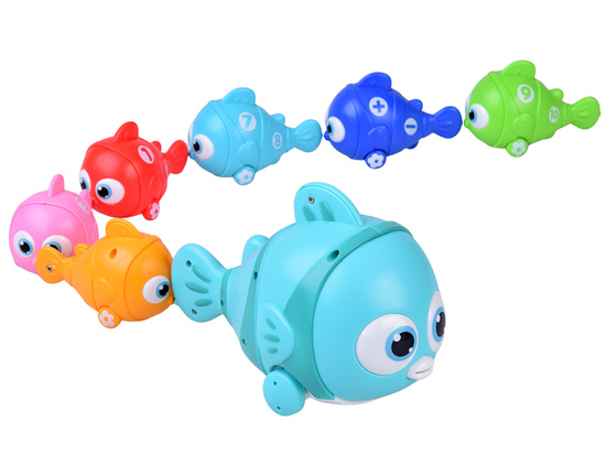 Interactive FISH FAMILY Set + fishing rod and magnet fishing ZA6016