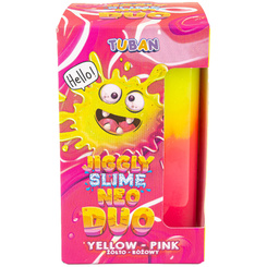 Tuban Jiggly Slime Neo Duo dwukolorowy 430g  żółto-różowy ZA5649