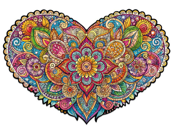 Alexander Mandala of Love with Love - wooden puzzle 150 pieces ZA6079