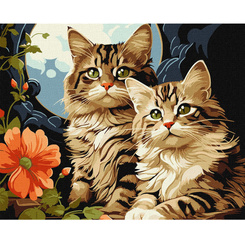 Painting by numbers 40x50 cm KHO6574 Magic kittens AP0112