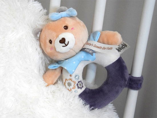 The first plush rattle for babies 0+ teddy bear for newborn ZA5877