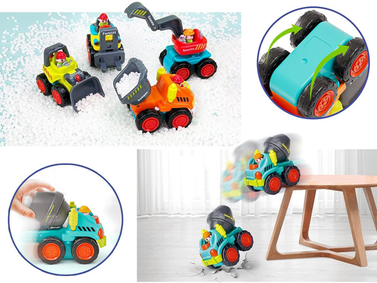 Construction toy Bulldozer Crane Tipper ZA 2343