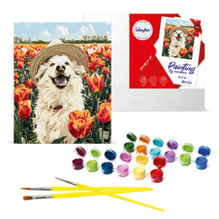 Paint by Number Kit Happy Labrador 40x50 AP0042