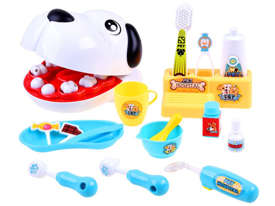 Toy Doctor Sick Clove Dog at the dentist ZA3232