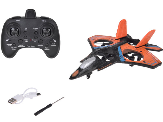 Remote controlled Quadcopter drone - flying vehicle + colored diodes RC0701
