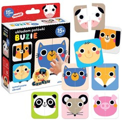 CzuCzu Układam połówki Buzie puzzle 15m+ ZA4044