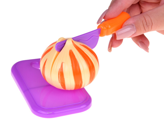 Set for cutting vegetables and fruits with Velcro + learning colors - 34 pieces ZA5904