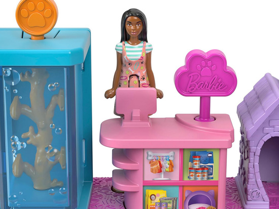 Mattel Mini Barbie Land Veterinarian Doll + Pets and Accessories ZA6041 A