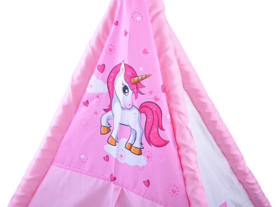 Tent with a pink unicorn wigwam Tipi ZA3555