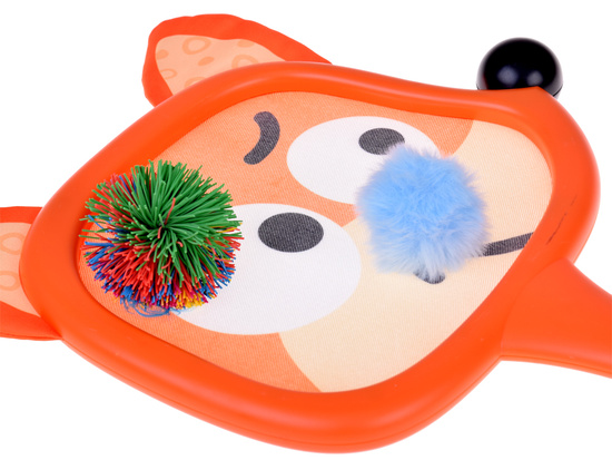 Colorful animal-shaped rackets + 2 balls for the youngest ZA 5605