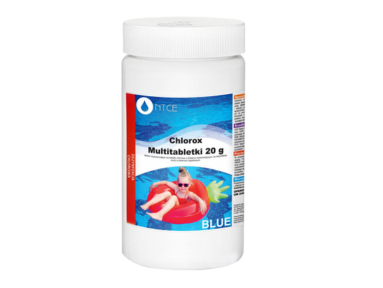 Chlorox Multitabletki Chlorox  20g Chemia do basenu 1KG BLUE