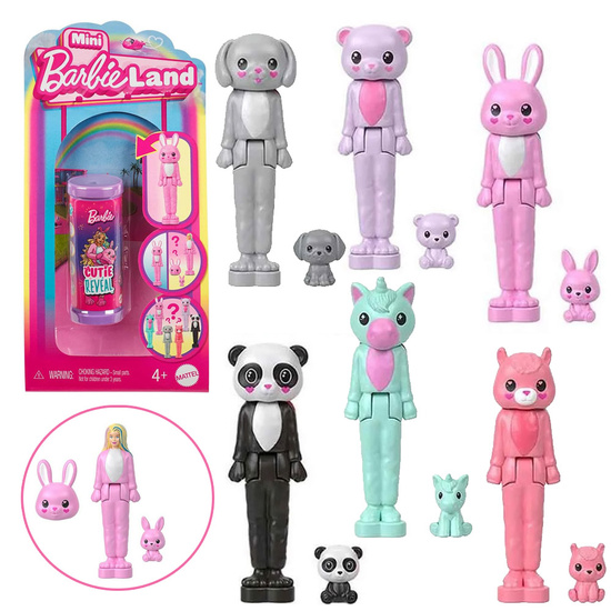 Mattel Mini Barbie Land Cutie Reveal Surprise Doll in Costume ZA6040