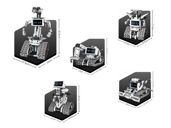 5-in-1 Remote Controlled Building Blocks - Build ROBOTS and Bring Them to Life! RC0742