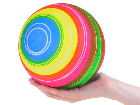 Rubber Rainbow Ball to play for children SP0714