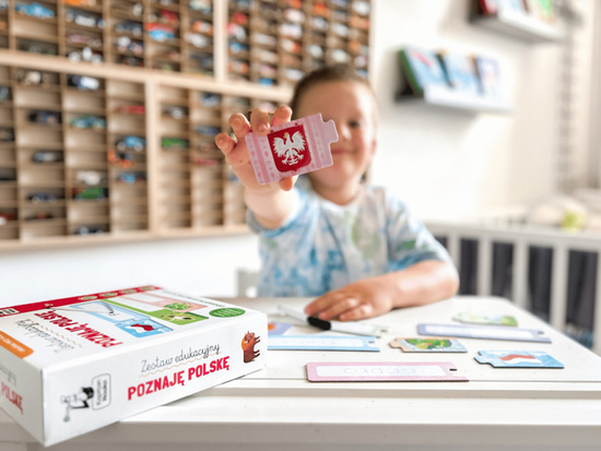 Captain Science Educational Set. Learning Poland. Book + Writing Puzzle KS1220