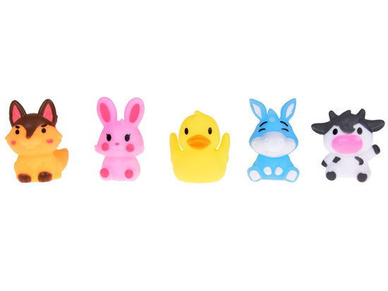 Rubber finger puppets FARM animals - set of 5 ZA5600 figures