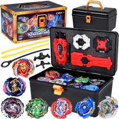Large set of 8 discs GYRO spinner launcher, suitcase ZA5462