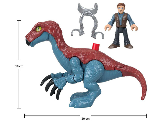 Jurassic World set Imaginext figurines Therizinosaurus + Owen ZA5096