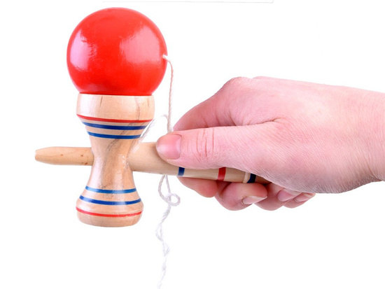 Kendama Drewniana gra zręcznościowa zabawka drewniana GR0462