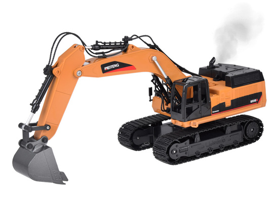 Solid Excavator on tracks effect Smoke Sound LED Light + Remote Control RC0698