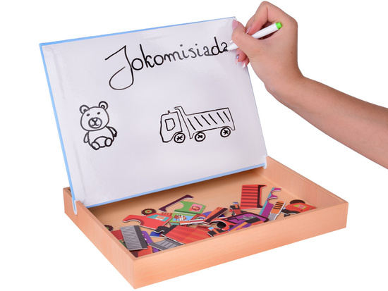 Magnetic Board 2in1 with Magnetic Puzzle Construction Vehicles ZA5352