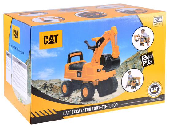 CAT excavator with movable bucket, storage compartment, horn ZA4898