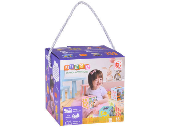 Edukacyjne puzzle sześcienne dla dzieci - kreatywna układanka 10szt. ZA5868