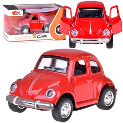 Beetle car, metal toy car, opening doors, light, sound ZA4991