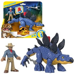 Jurassic World set Imaginext figurines Stegosaurus + Dr. Grant ZA5097