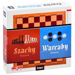 Jawa Strategiczna gra planszowa 2w1 SZACHY + WARCABY GR0523