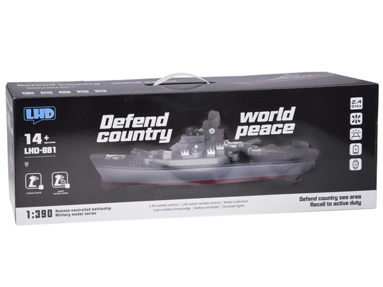 Remote Controlled Huge Ship BATTLESHIP LHD-881 Scale 1:390 RC0736