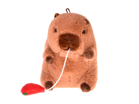 Adorable CAPYBARA pendant eating a watermelon mini mascot 10 cm ZA5733