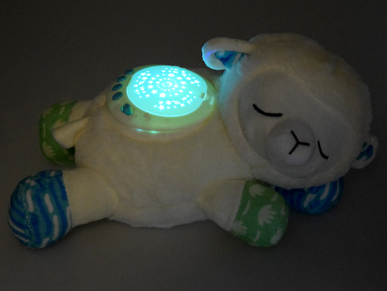Projector lamp mascot SHEEP plush toy stars lullabies noise ZA4797