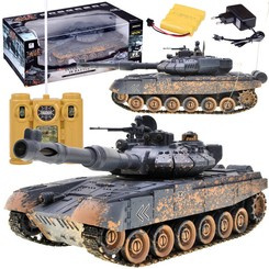 Controlled TANK T90 shoots rides lit RC0373