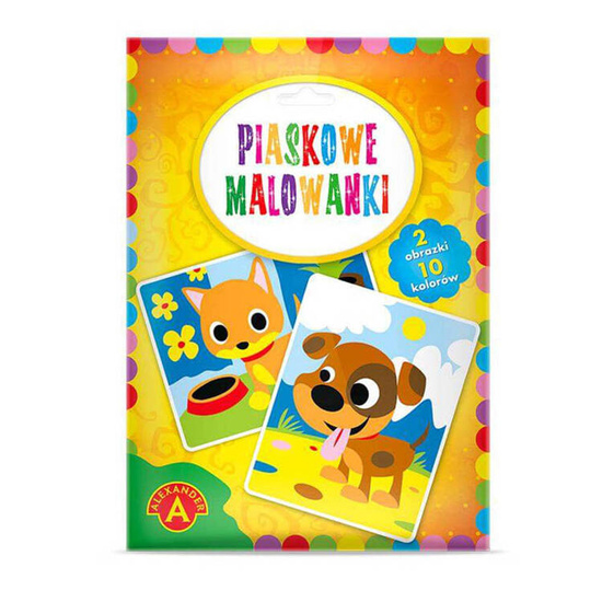Alexander piaskowe malowanki zestaw kreatywny 2 obrazki piesek kot ZA5405