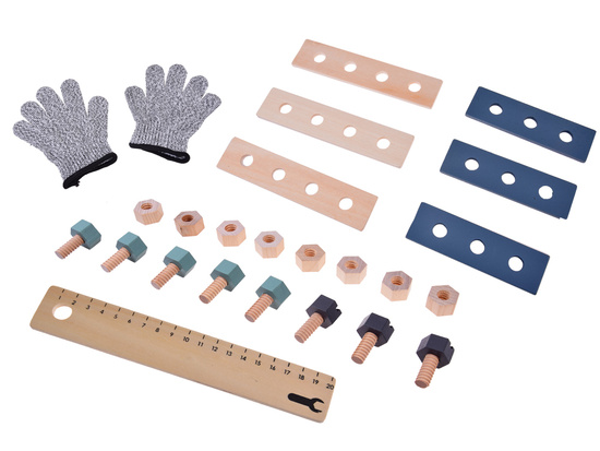 Wooden workshop for a little handyman tools for children ZA5616