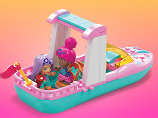 Klocki 121-elementów MEGA Barbie Color Reveal Przygoda z delfinami ZA5425