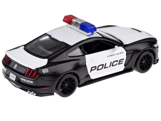 Metal car police Ford Shelby GT350 scale 1:32 lights beacons ZA4610