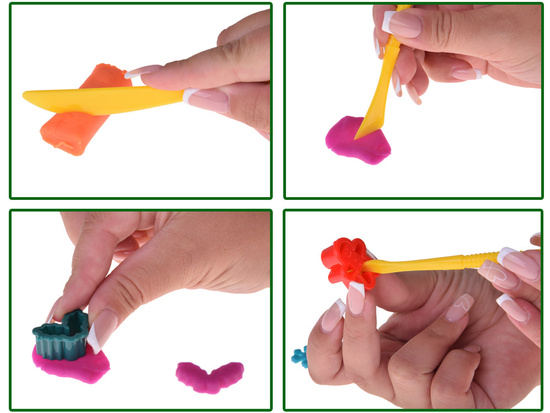 Set of clay + Christmas themed molds ZA5764